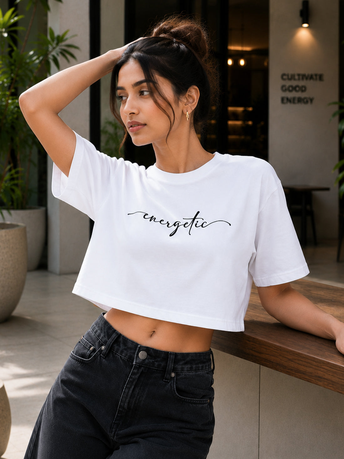 Women's Oversized Crop T-Shirt | Premium Cotton Manufacturer India
