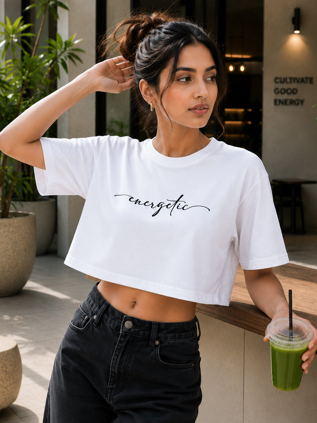 Women's Oversized Crop T-Shirt | Premium Cotton Manufacturer India