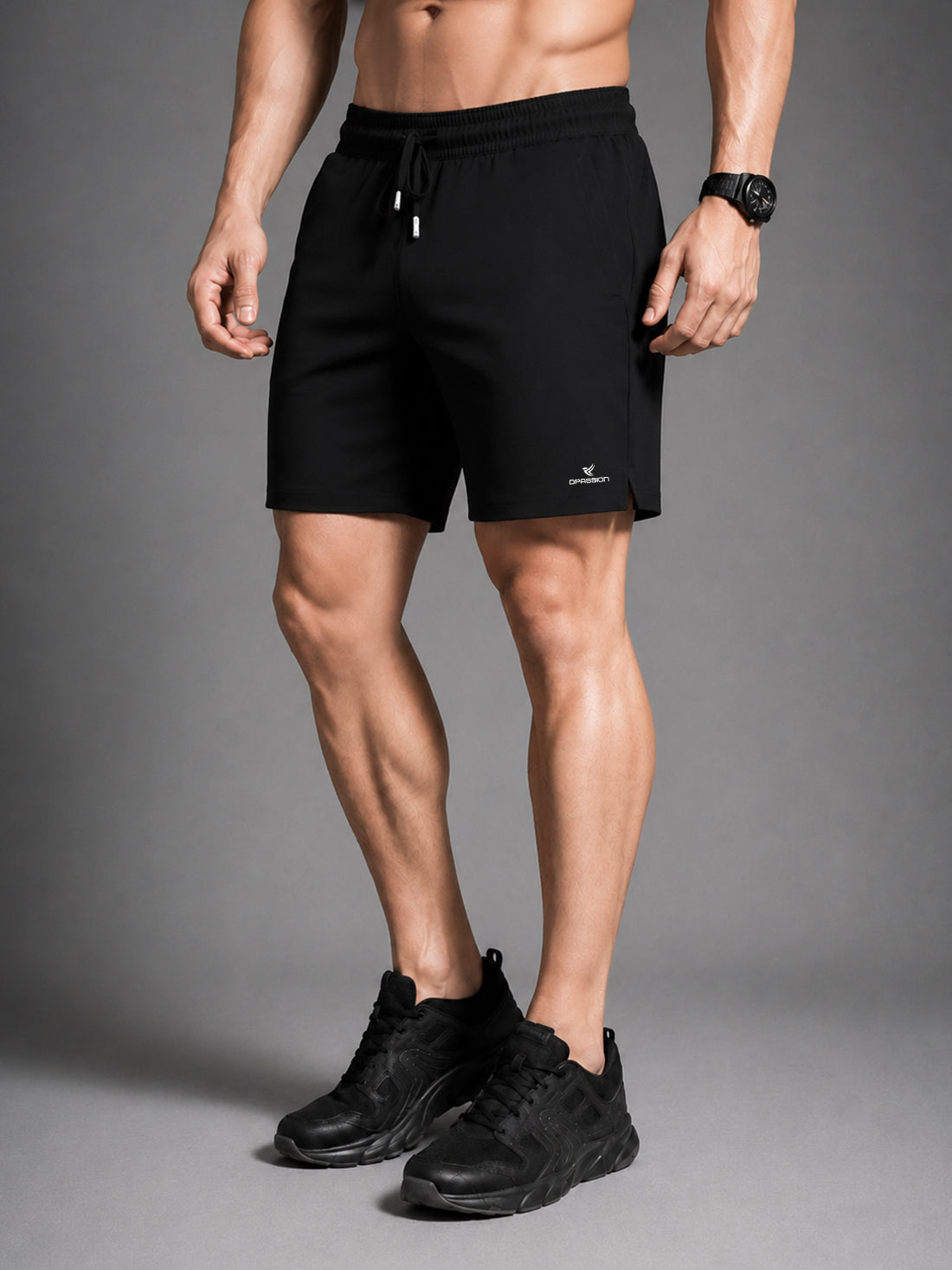 Men's NS Lycra Woven Sports Shorts Manufacturer & Wholesale Supplier India | 150 GSM Lightweight Gym Shorts | Dpassion