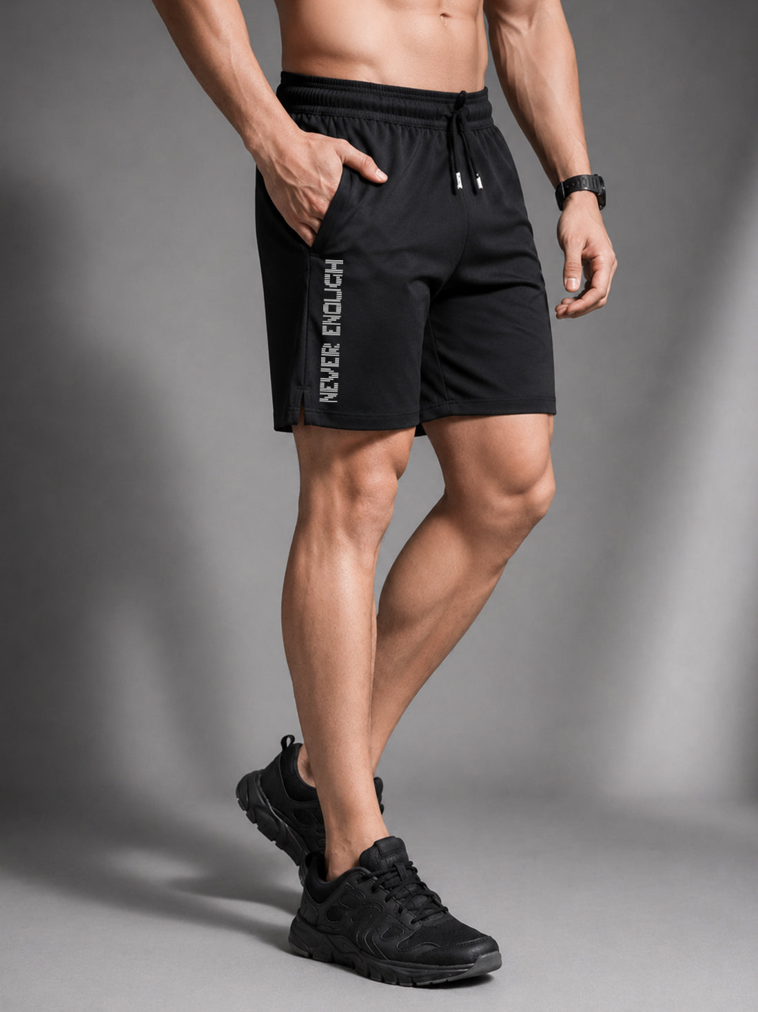 Men's NS Lycra Woven Sports Shorts Manufacturer & Wholesale Supplier India | 150 GSM Lightweight Gym Shorts | Dpassion