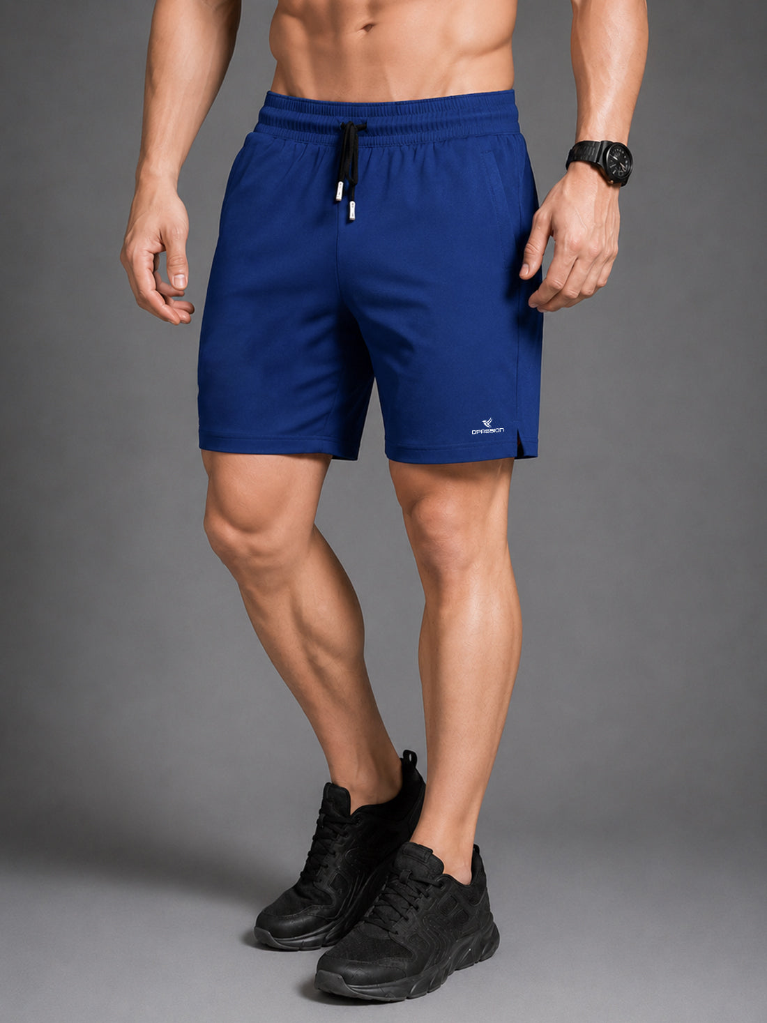 Men's NS Lycra Woven Sports Shorts Manufacturer & Wholesale Supplier India | 150 GSM Lightweight Gym Shorts | Dpassion