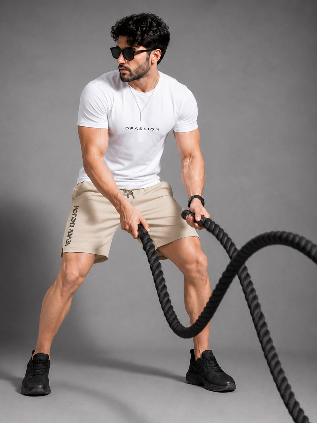 Men's NS Lycra Woven Sports Shorts Manufacturer & Wholesale Supplier India | 150 GSM Lightweight Gym Shorts | Dpassion