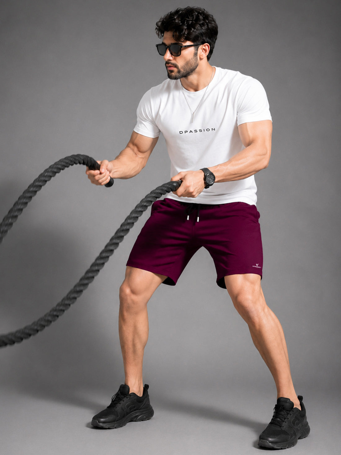 Men's NS Lycra Woven Sports Shorts Manufacturer & Wholesale Supplier India | 150 GSM Lightweight Gym Shorts | Dpassion