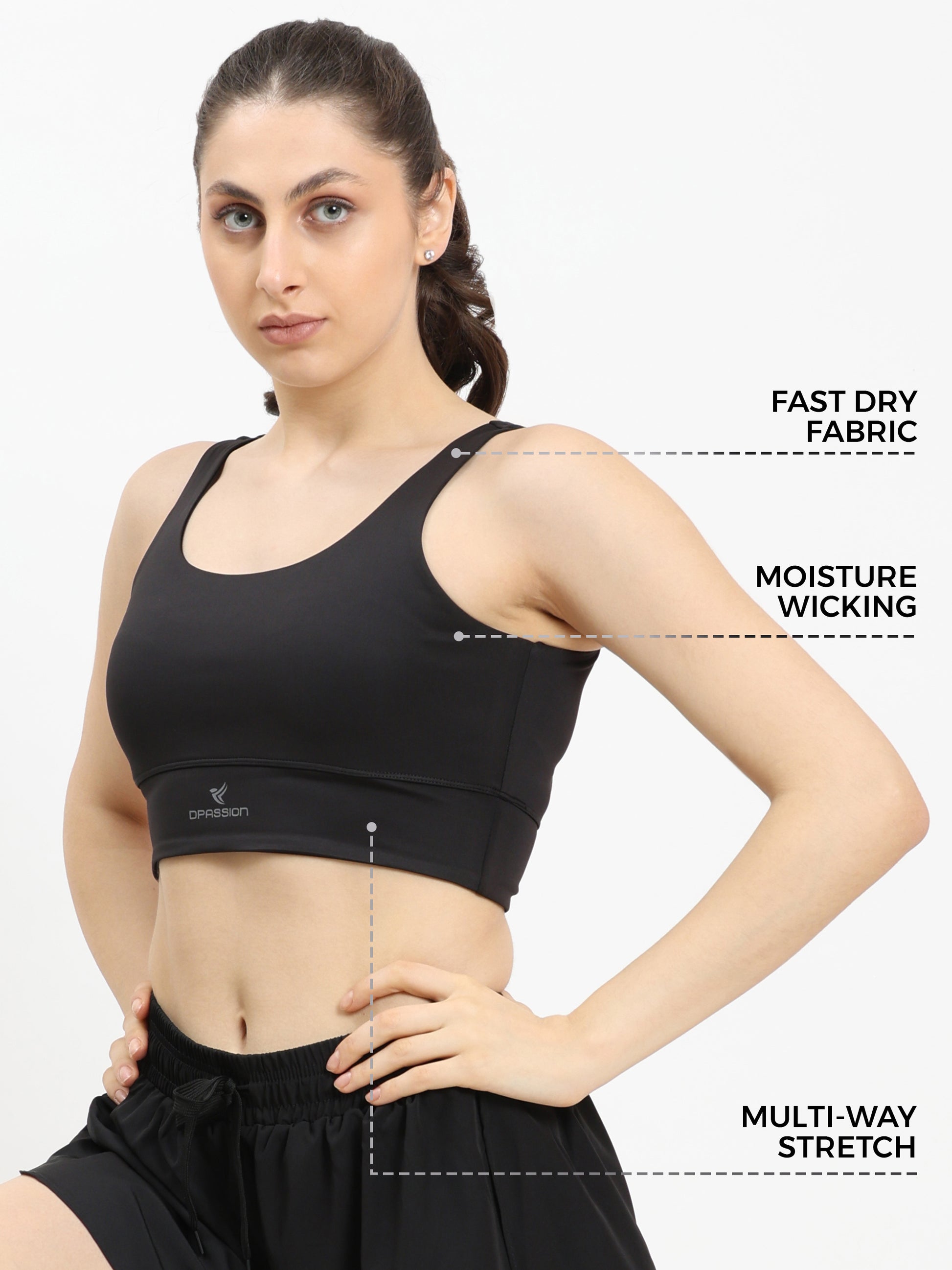 Women's Velocity Cut-Out Bra Top - DPASSION.COM